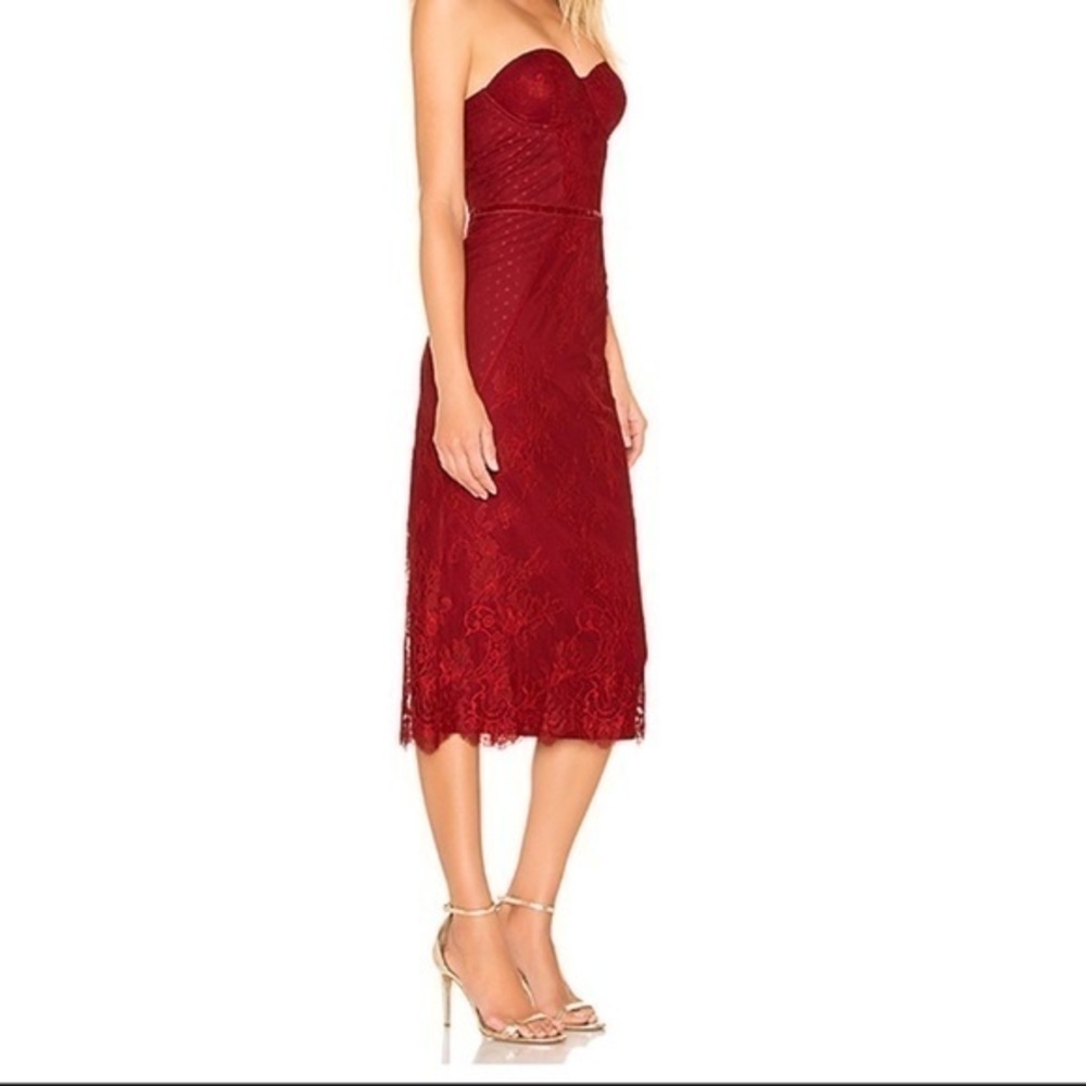 Lovers + Friends Red Strapless Sheath Mini Dress - Picture 3 of 13